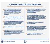 Üç Haftalık Tatil İle İlgili Uygulama Esasları